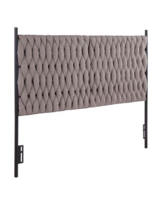 Fabric Queen Headboard Adjustable Height 41 to 53 inch for Bedroom Decor