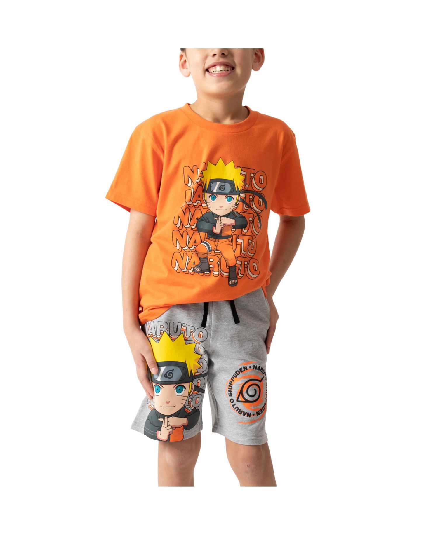 Shippuden Chibi Boy's T-shirts Graphic Tee And Shorts Set