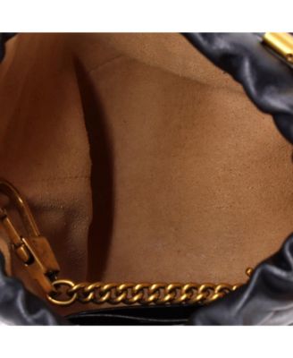 Mini GG Marmont Bucket Bag Matelasse Leather