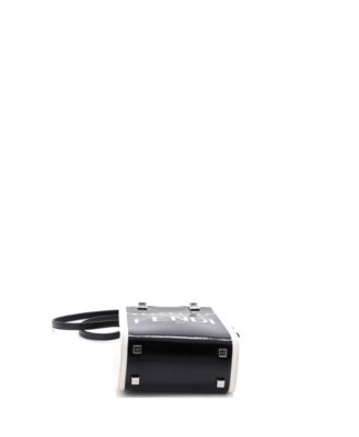 Mini Sunshine Shopper Tote Patent and Canvas