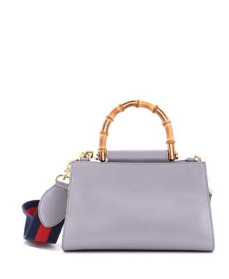 Mini Nymphaea Top Handle Bag Leather