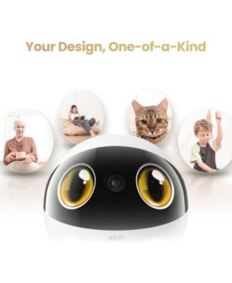 EBO Air 2S Smart Companion Robot with 2.5K Camera, Two-Way Audio & Night Vision