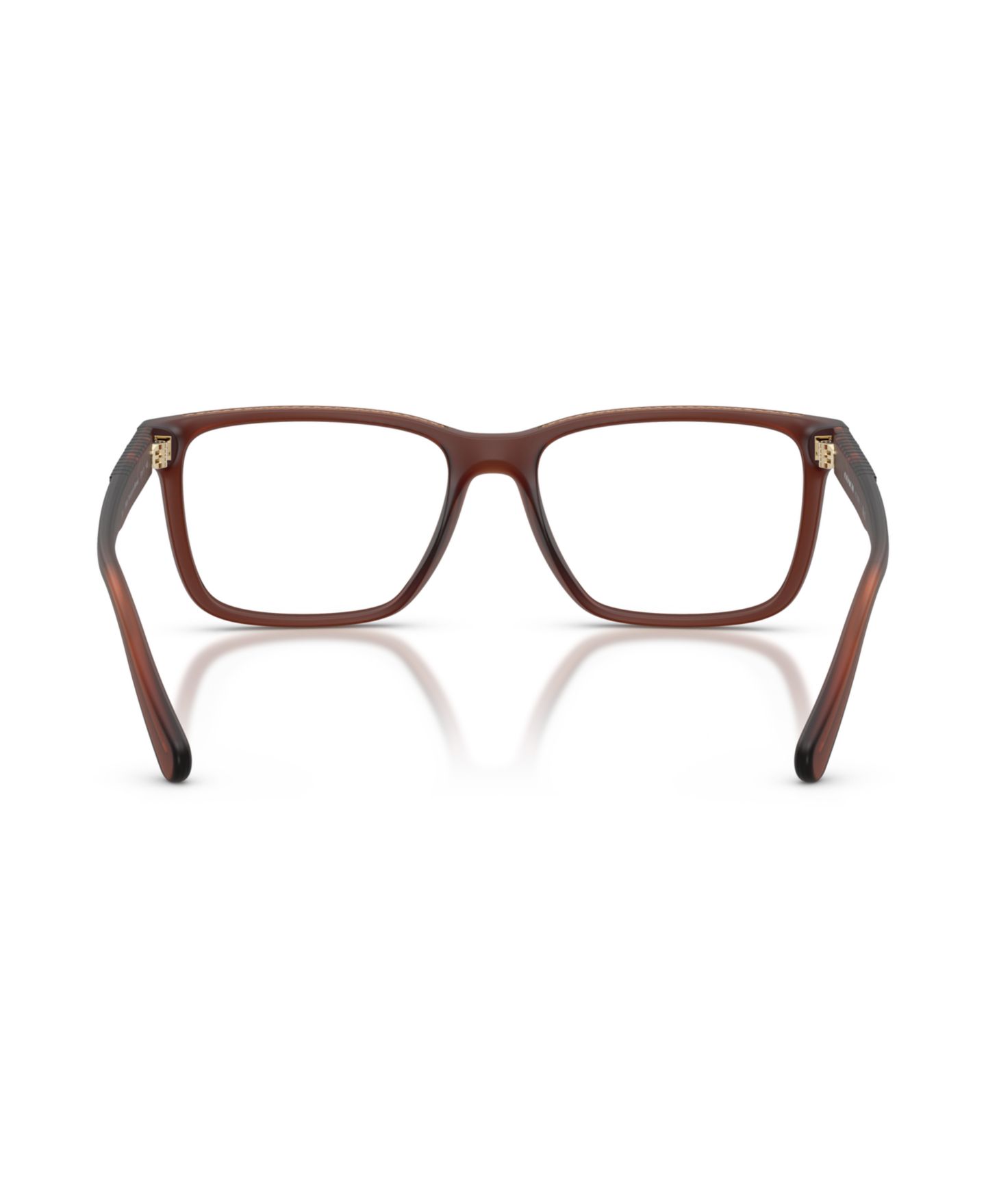 Мужские очки COACH Man Rectangle Plastic HC6278U Eyeglasses, цвет: Прозрачный коричневый — фото 2