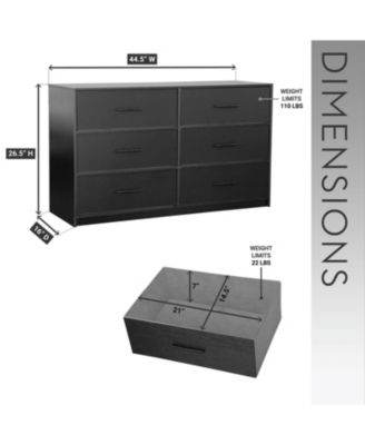 5 Drawer Modern Dresser Space Saving Cabinet for Entryway Home Furniture with Spacious Drawers Easy Assembly Durab