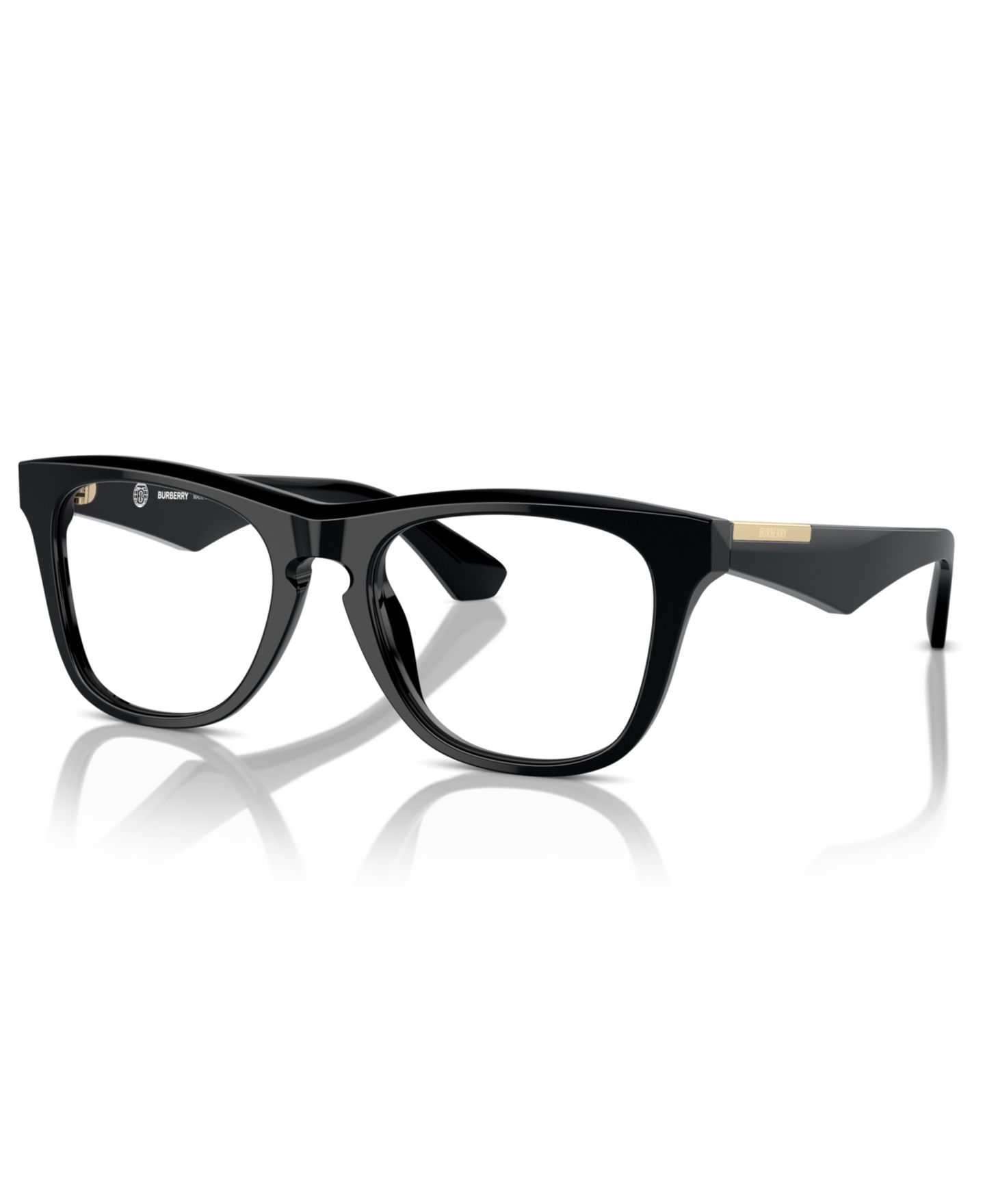 Мужские очки Burberry Man Square Plastic BE2409 Eyeglasses, цвет: Чёрный — фото 1