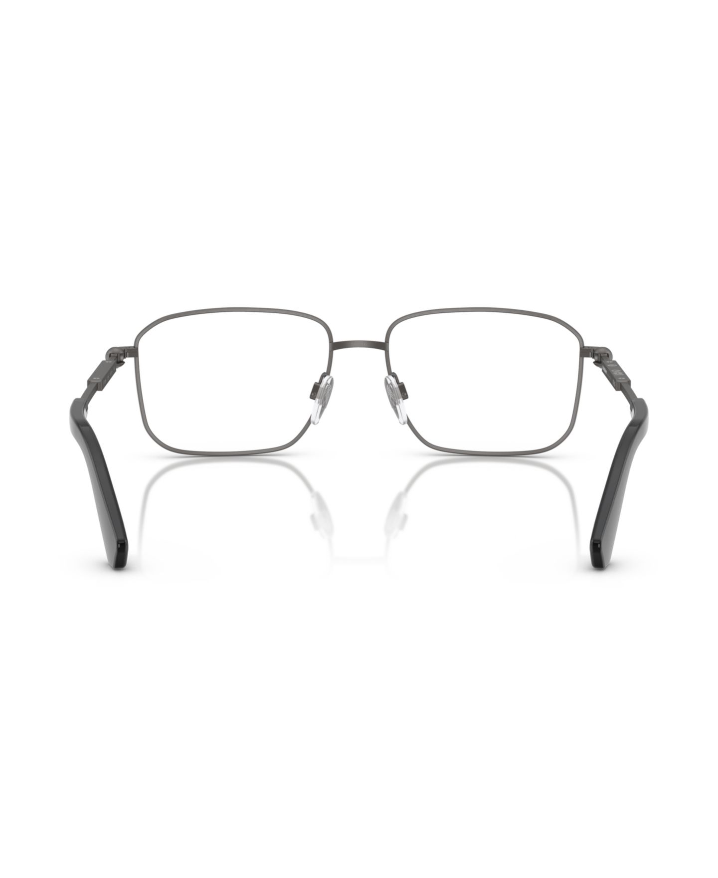 Мужские очки Burberry Man Rectangle Metal BE1389 Eyeglasses, цвет: Серый — фото 3