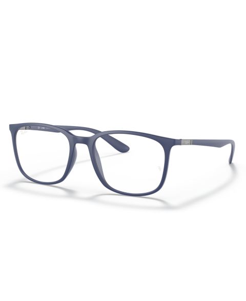Очки Ray-Ban Unisex Square Innovative Material RB7199 Optics Eyeglasses, цвет: Тёмный синий