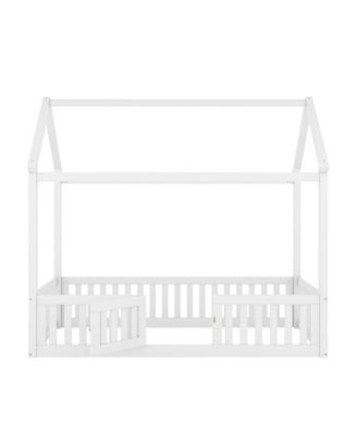 Wood House Bed Fence Door