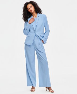 Women's Notched Collar One-Button Blazer