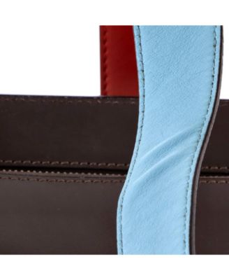 Medium DotCom Convertible Satchel Leather