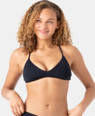 Juniors' Beach Classics Athletic Triangle Bikini Top