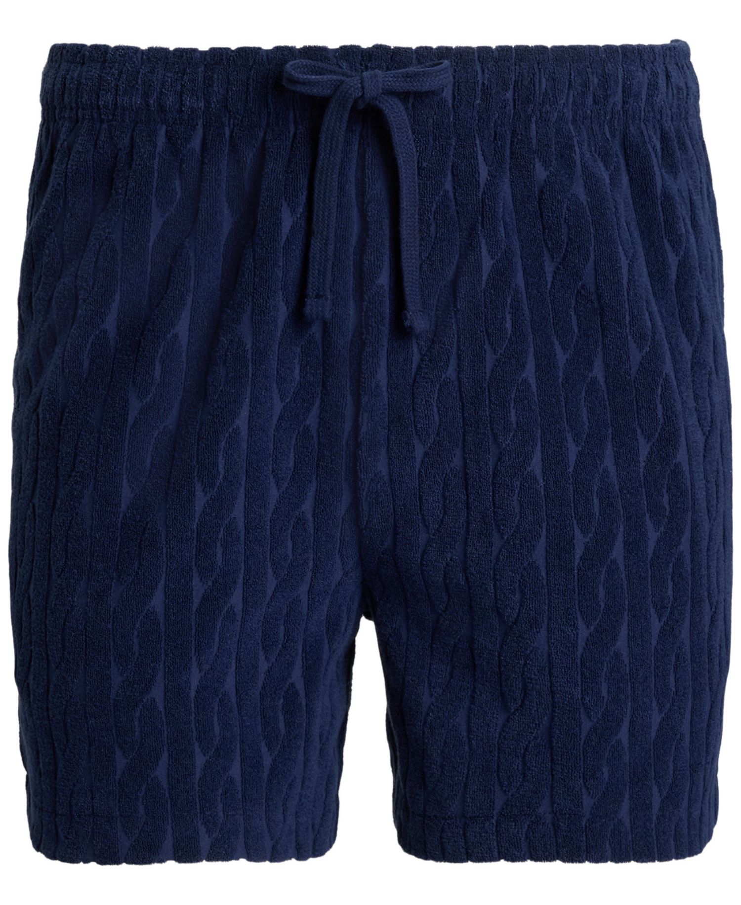 Men's Cable-Knit Terry Regular-Fit Shorts, 5" Inseam