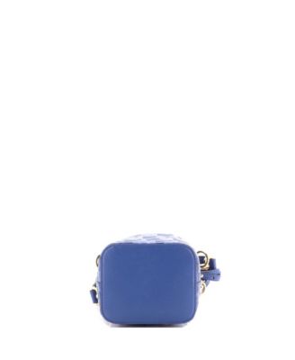 Mini Mon Tresor Bucket Bag Zucca Embossed Leather