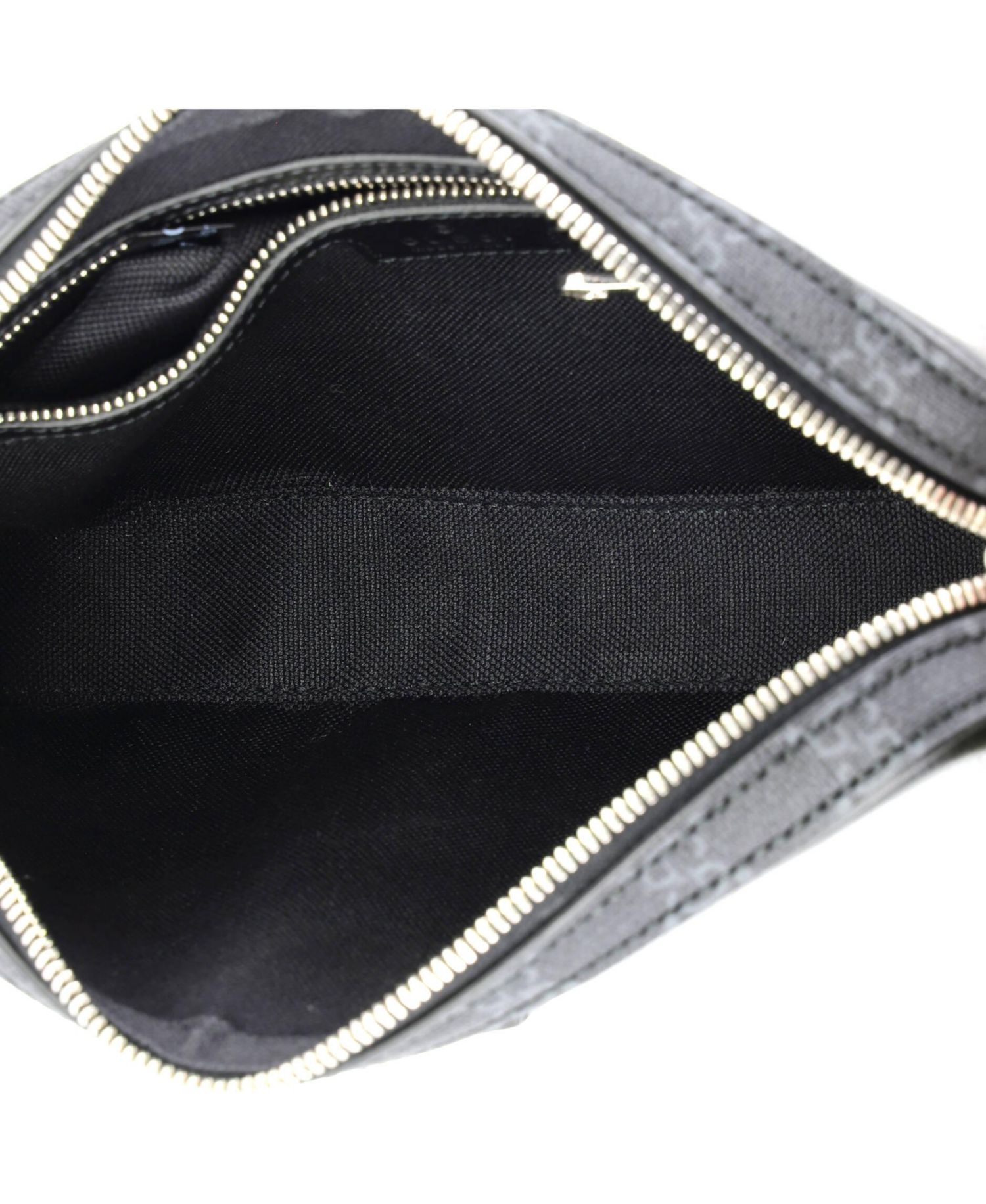 Small Crossbody Camera Bag Leather and GG Coated Canvas