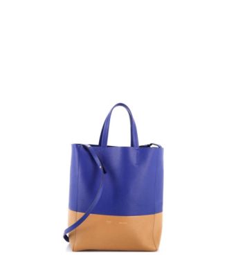 Small Vertical Bi-Cabas Tote Grained Calfskin
