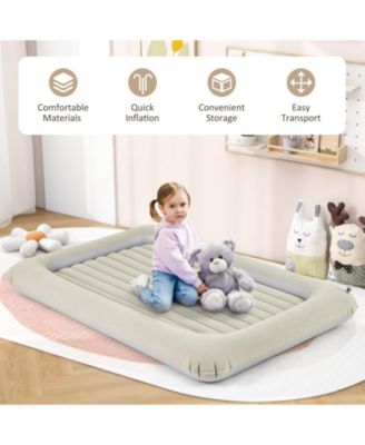 Inflatable Toddler Travel Bed with Built In Electric Pump