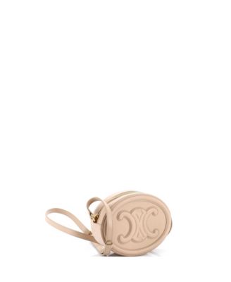 Triomphe Oval Crossbody Bag Leather