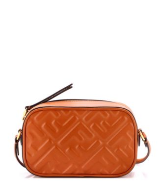 Mini Camera Case Bag Zucca Embossed Leather