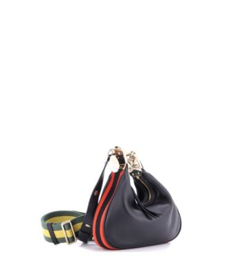 Small Attache Shoulder Bag Leather