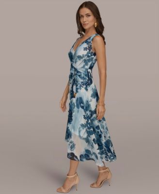 Women's Faux Wrap A-Line Dress
