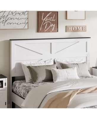 Bed Frame Wood Platform Bed Large Underbed Storage Noise Free No Box Spring