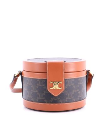 Medium Tambour Bag Triomphe Coated Canvas