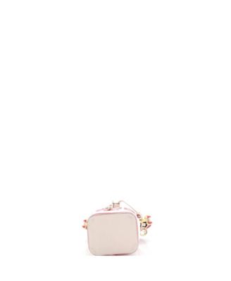 Mini Logo Mon Tresor Bucket Bag Embroidered Canvas