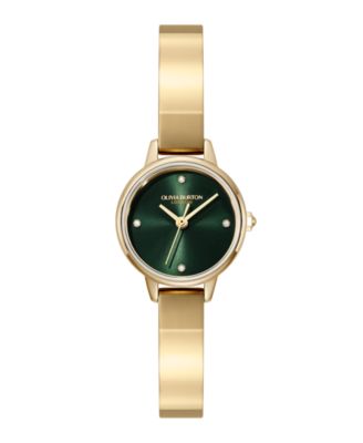 Women's Mini Classic Gold Tone Stainless Steel Bangle Bracelet Watch, 23mm