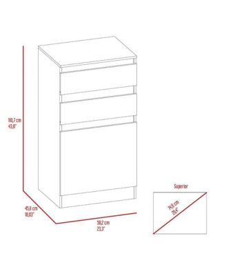 Modern 5 Drawer Dresser Solid Wood Cabinet with Metal Handles for Bedroom Home Office Hallway