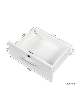 Modern 4 Drawer Dresser Particleboard Cabinet Waterproof for Bedroom Entryway Bathroom