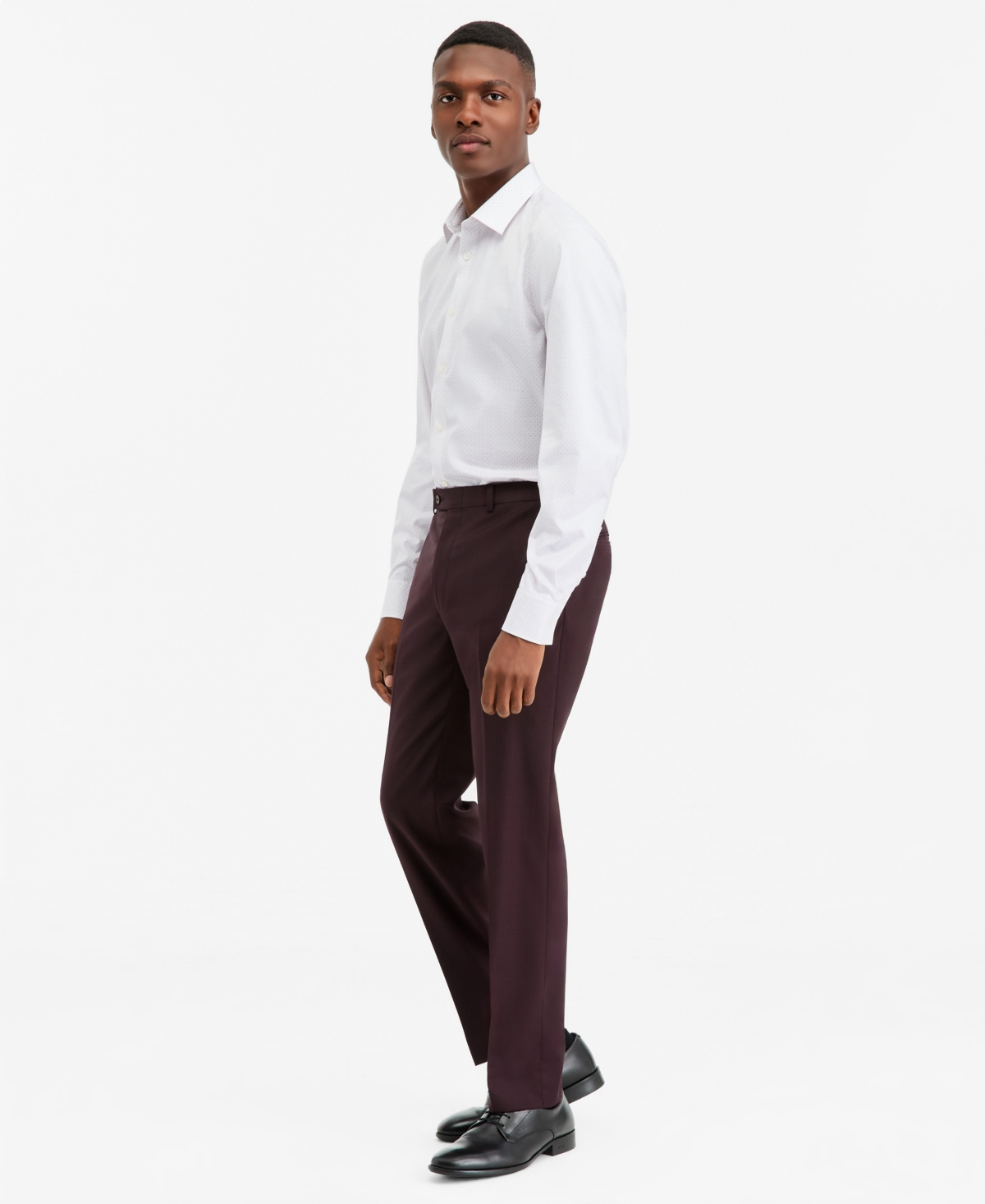 Calvin Klein Men's Slim-Fit Wool-Blend Suit Pants
