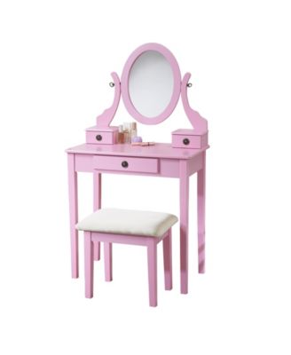 Durable Premium High Gloss Mirrored Nightstand with 2 Drawers Modern Bedroom End Table