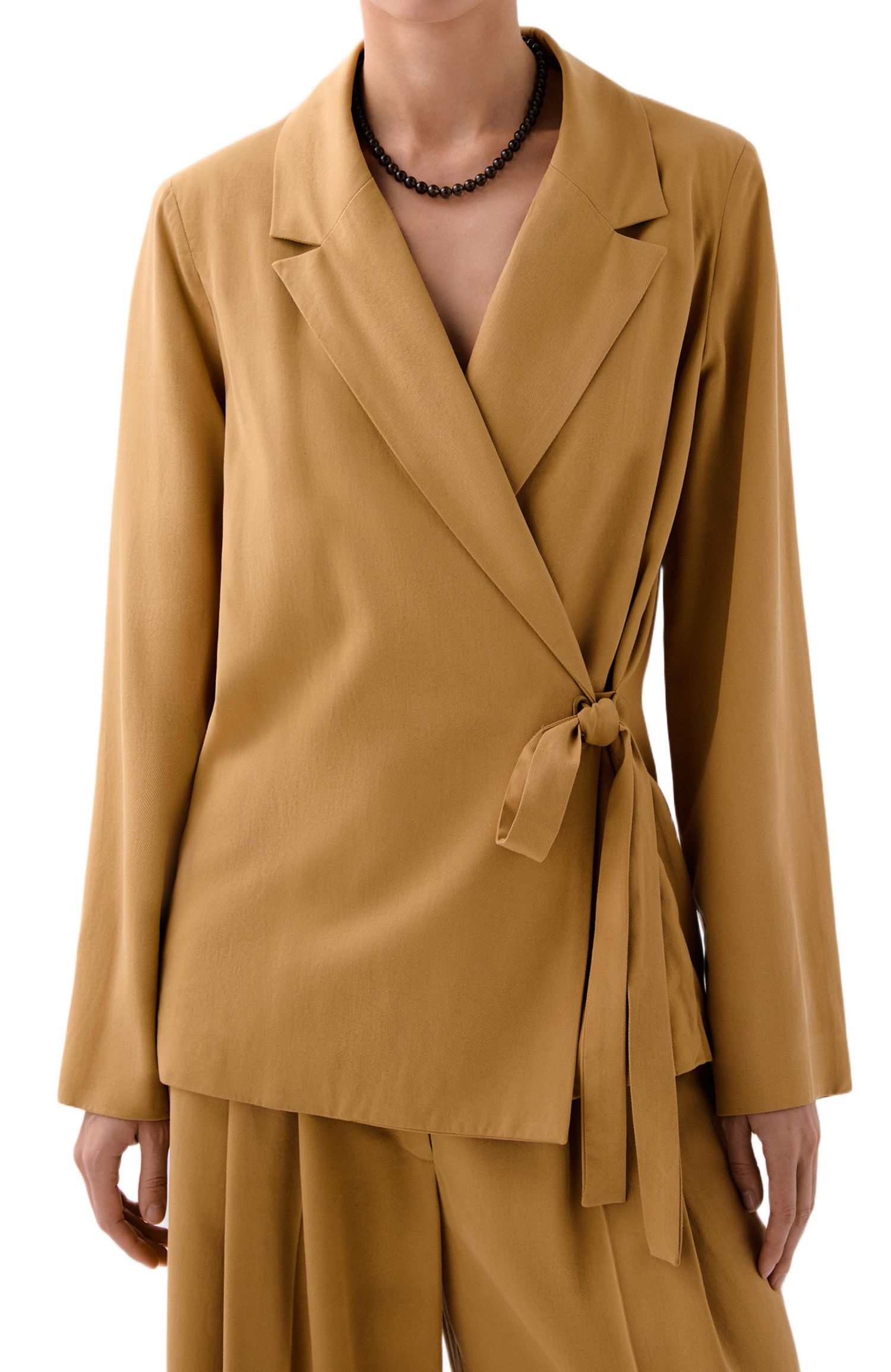 Women's Tencel Belt Blazer