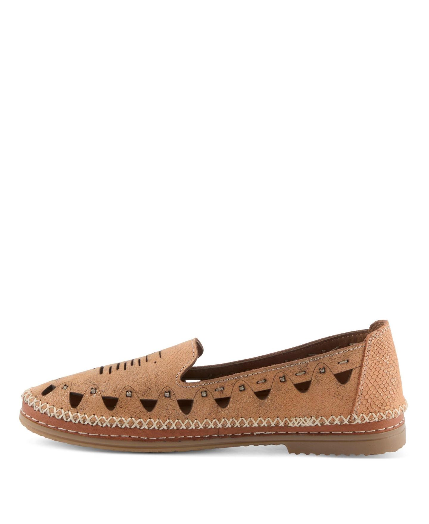 Женские балетки Spring Step Anoura Slip-On with Breathable Laser-Cut Detail, цвет: Персиковый — фото 4