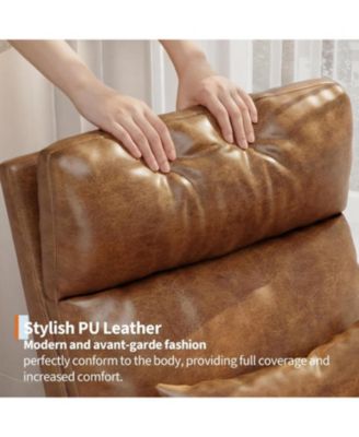 Sherpa Upholstered Rocking Chair, Adjustable Recliner with Arm Pocket, Cozy Nursery & Living Room Chair