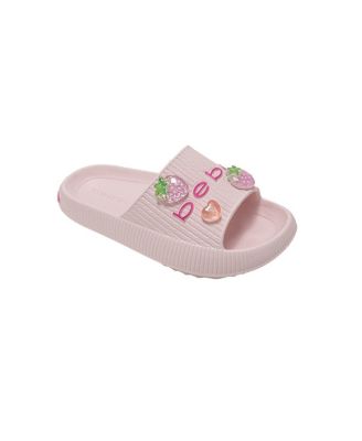 Little Girls EVA Slide – Lightweight Comfy Slide Sandals with Fruit Charms