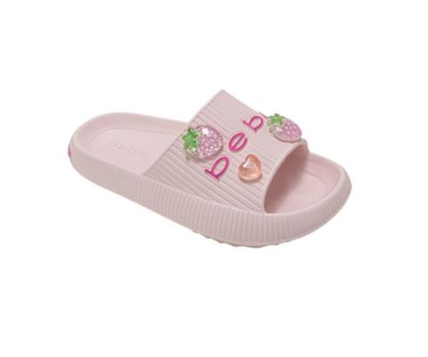 Сандалии Bebe EVA Slide - Lightweight Comfy Slide Sandals with Fruit Charms для девочек, цвет: Розовый