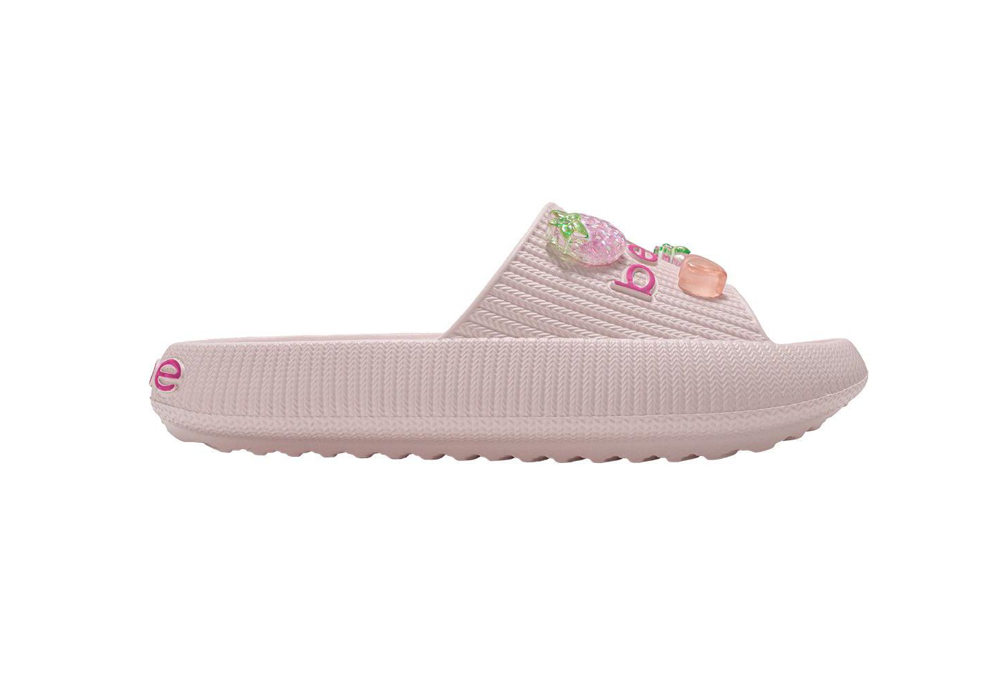 Сандалии Bebe EVA Slide - Lightweight Comfy Slide Sandals with Fruit Charms для девочек, цвет: Розовый — фото 2