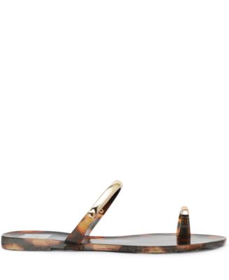 Women's Ivonna Embellished Toe Ring Jelly Flat Sandals