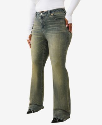 Plus Size Becca Mid-Rise Bootcut Big T Flap Jeans