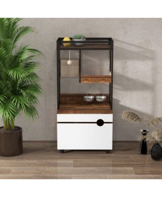 Cat Litter Box Enclosure with Cat Tree Tower – 2-in-1 Hidden Cat Furniture Cabinet