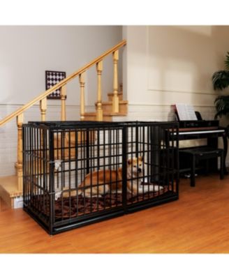 Extra Large Metal Dog Cage – 61" Heavy Duty Kennel for Large Dogs, Strong & Durable