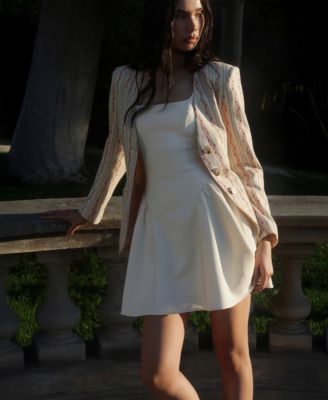 Women's Sculpted Flounce Mini Dress