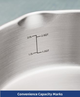 Tempo Tri-Ply Base Stainless Steel 3.5-Quart Saut&eacute; Pan with Glass Lid