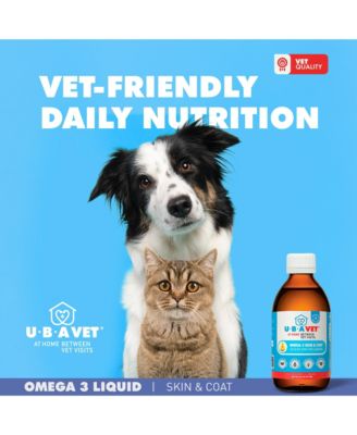 Omega-3 Skin & Coat Health and Wellbeing Liquid for Dogs & Cats – 8 fl oz / 237 ml