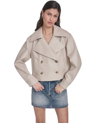 Women's Spread Collar Button-Front Jacket