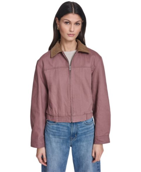 Женские куртки Levi's Women's Zip-Front Laydown Collar Coat