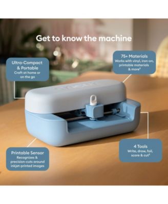 Joy 2 Rainbow Essential Bundle - Compact Smart Cutting Machine with Smart Vinyl, Smart Iron On, Cardstock, Insert Cards and Printable Vinyl