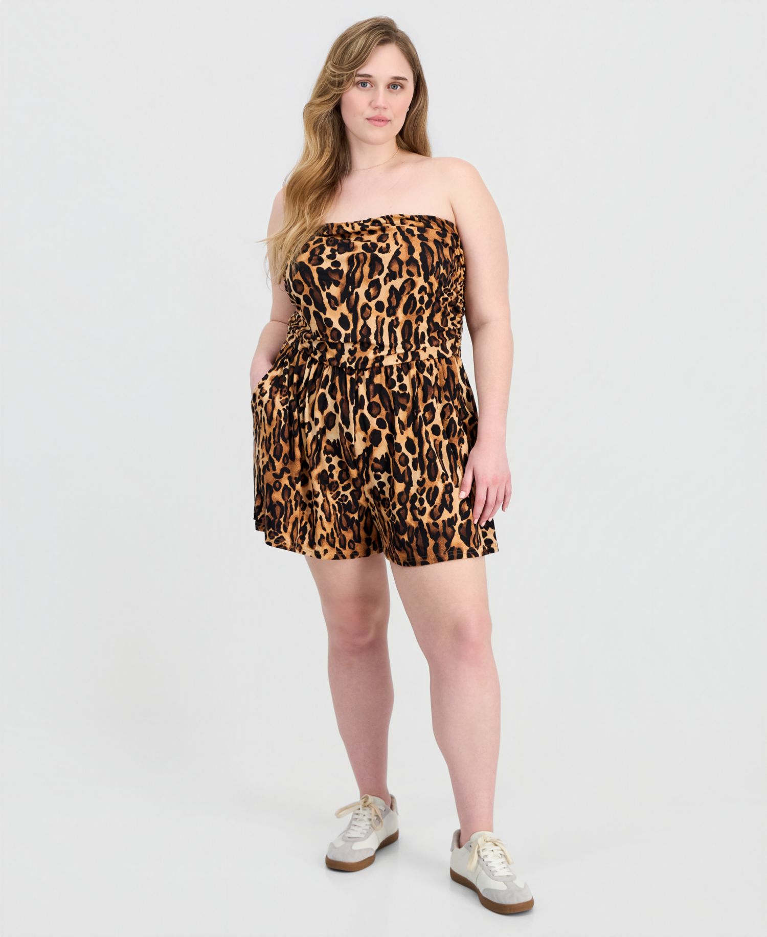 Trendy Plus Size Yummy Strapless Romper