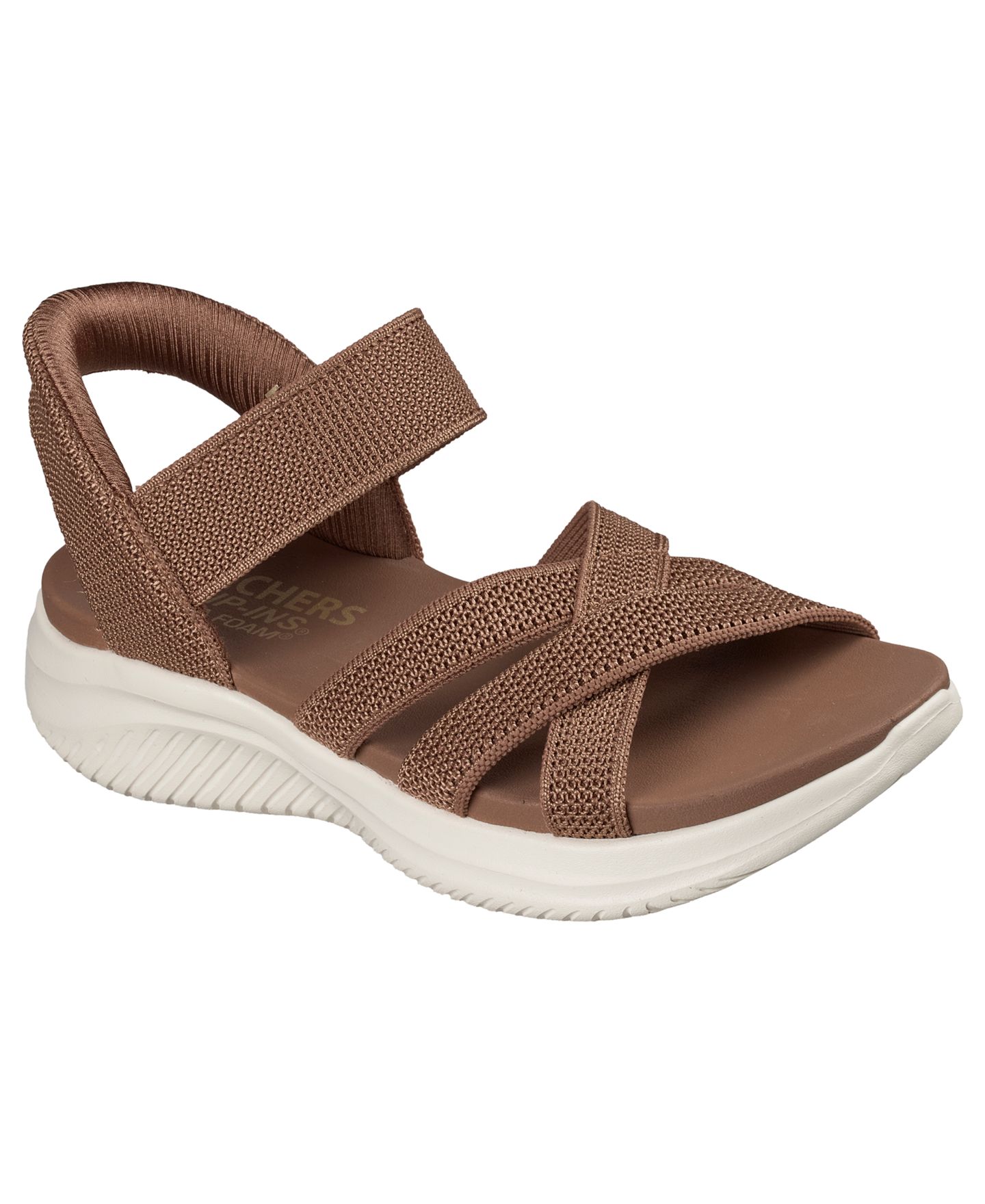 Женские сандалии Skechers Slip-Ins: Ultra Flex 3.0 - Forever Better Slingback, цвет: Мокко — фото 1